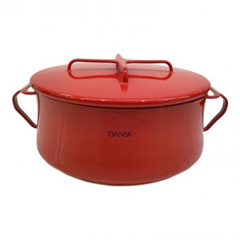 DANSK (ダンスク) 両手鍋 直径23cm 3.8L レッド kobenstyle