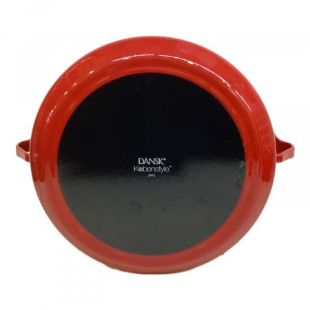 DANSK (ダンスク) 両手鍋 直径23cm 3.8L レッド kobenstyle