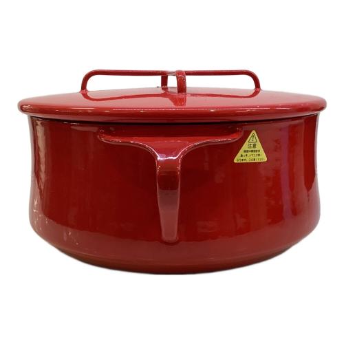 DANSK (ダンスク) 両手鍋 直径23cm 3.8L レッド kobenstyle