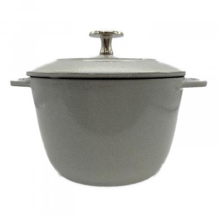 Staub (ストウブ) ラ ココット de GOHAN 16㎝ グレー｜トレファクONLINE