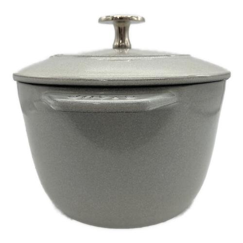 Staub (ストウブ) ラ ココット de GOHAN 16㎝ グレー