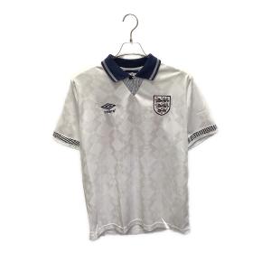 UMBRO (アンブロ) サッカーユニフォーム 【19】90s イングランド代表 メンズ SIZE L ホワイト×ネイビー