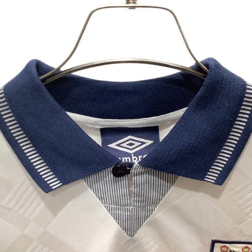 UMBRO (アンブロ) サッカーユニフォーム 【19】90s イングランド代表 メンズ SIZE L ホワイト×ネイビー