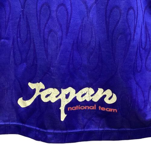 日本代表 (ニホンダイヒョウ) サッカーユニフォーム OA 710G 1998年 フランス ワールドカップ 炎  代理店表記有 メンズ SIZE L ブルー