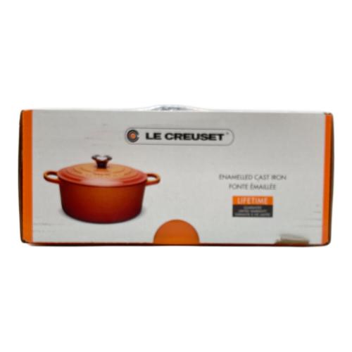 LE CREUSET (ルクルーゼ) 両手鍋 SIZE 20cm ブラック ココット・ロンド