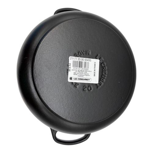 LE CREUSET (ルクルーゼ) 両手鍋 SIZE 20cm ブラック ココット・ロンド