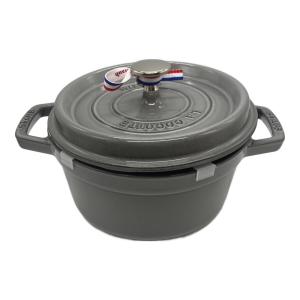 Staub (ストウブ) ピコ ココット ラウンド 20cm グレー