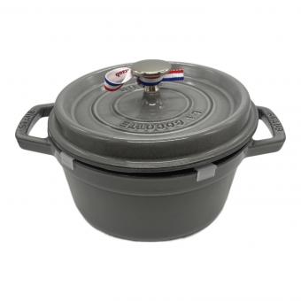 Staub (ストウブ) ピコ ココット ラウンド 20cm グレー