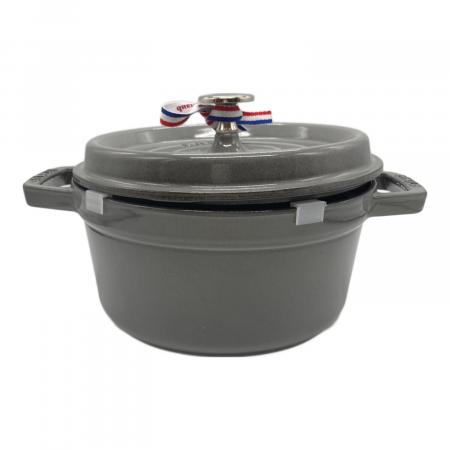 ピコココットラウンド 20cm グレー マグネットトリベットラウンド 23cm Staub (ストウブ) ピコ ココット ラウンド 20cm グレー｜トレファクONLINE
