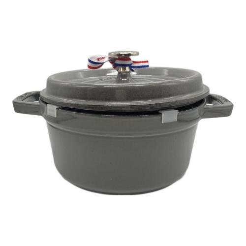 Staub (ストウブ) ピコ ココット ラウンド 20cm グレー