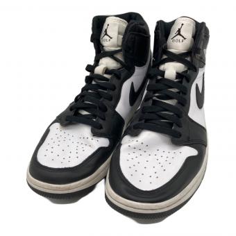 NIKE (ナイキ) ゴルフシューズ DQ0660-101 Air Jordan 1 High Golf メンズ SIZE 30cm ブラック×ホワイト