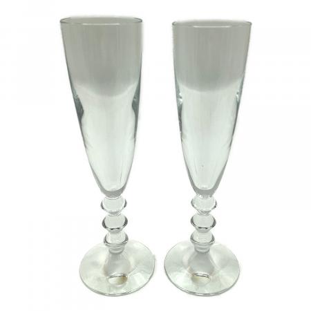 食器 ⑥Baccarat バカラ シャンパンフルート2個 箱なし シールつき 未 