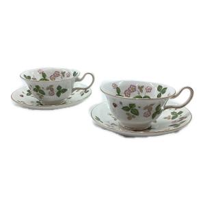 Wedgwood (ウェッジウッド) カップ&ソーサーセット ワイルドストロベリー