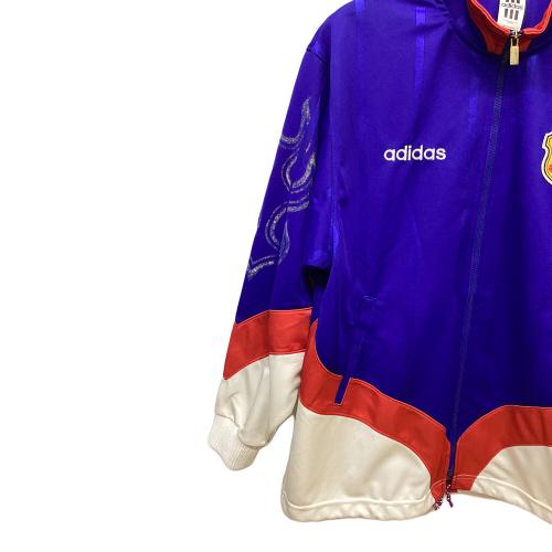 adidas (アディダス) ファイヤーパターン トラックジャケット AQ-2731 メンズ SIZE XL ブルー