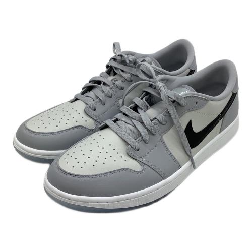 NIKE (ナイキ) ゴルフシューズ DD9315-002 AIR JORDAN 1 LOW G メンズ SIZE 29.5cm WOLF GREY/BLACK-PHOTON DUST