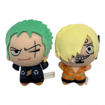 集英社　ONE PIECE (ワンピース) ぬいぐるみマスコット ロロノア・ゾロ＆サンジ ちびぐるみ2体セット