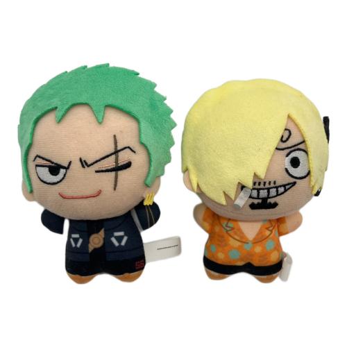 集英社　ONE PIECE (ワンピース) ぬいぐるみマスコット ロロノア・ゾロ＆サンジ ちびぐるみ2体セット