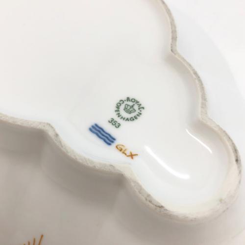 ROYAL COPENHAGEN (ロイヤル・コペンハーゲン) オーバルディッシュ オレンジ カラーエレメンツ