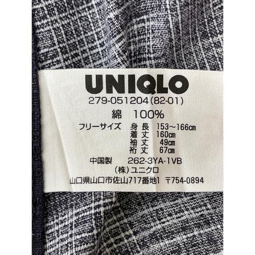 UNIQLO　レディース　浴衣　ブラック　和装