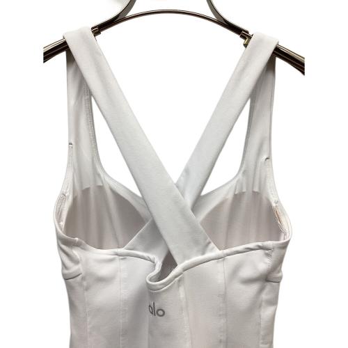 alo (アロ) テニスウェア W8356R スパークス フライ コルセット テニスドレス レディース SIZE XS ホワイト