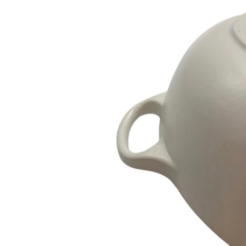 LE CREUSET (ルクルーゼ) 両手鍋 18㎝ ホワイト マルミット