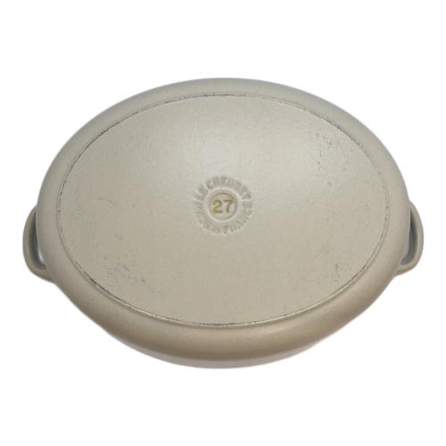 LE CREUSET (ルクルーゼ) 両手鍋 アイボリー ココット・オーバル