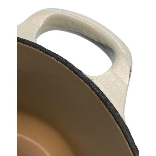 LE CREUSET (ルクルーゼ) 両手鍋 アイボリー ココット・オーバル