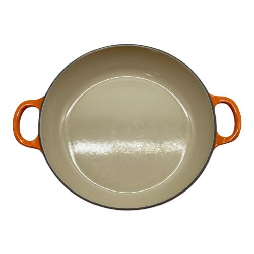 LE CREUSET (ルクルーゼ) 両手鍋 ビュッフェ・キャセロール SIZE 26cm オレンジ