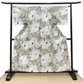 浴衣　レディース　グリーン　和装
