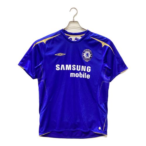 チェルシー サッカーユニフォーム デサントタグ/2005-6 100周年記念 メンズ SIZE XL ブルー