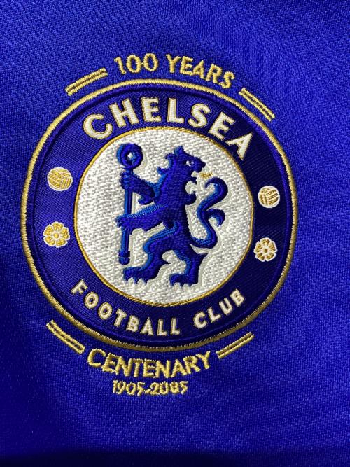 チェルシー サッカーユニフォーム デサントタグ/2005-6 100周年記念 メンズ SIZE XL ブルー