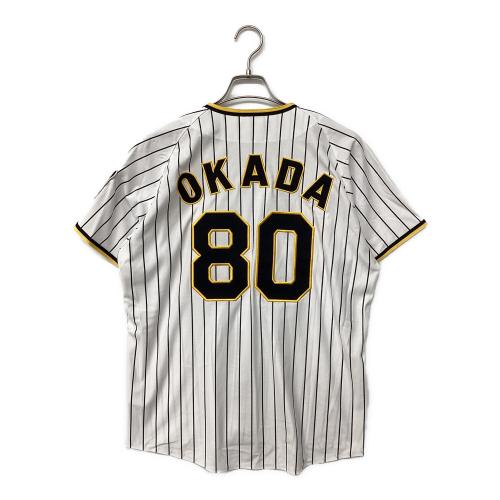 阪神タイガース (ハンシンタイガース) 	岡田彰布【80】 2022～2024年ホーム 応援グッズ SIZE M ホワイト