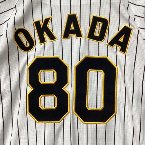 阪神タイガース (ハンシンタイガース) 	岡田彰布【80】 2022～2024年ホーム 応援グッズ SIZE M ホワイト