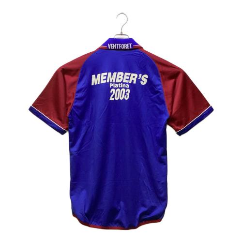 ヴァンフォーレ甲府 (ヴァンフォーレ) サッカーユニフォーム 2003シーズンホーム MEMBER'S Platina 2003 SIZE 0 ブルーxレッド