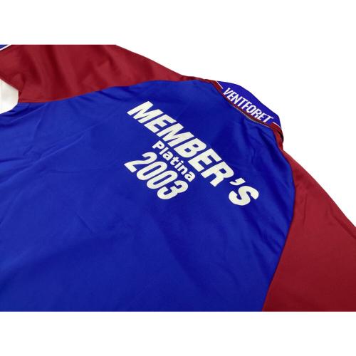 ヴァンフォーレ甲府 (ヴァンフォーレ) サッカーユニフォーム 2003シーズンホーム MEMBER'S Platina 2003 SIZE 0 ブルーxレッド