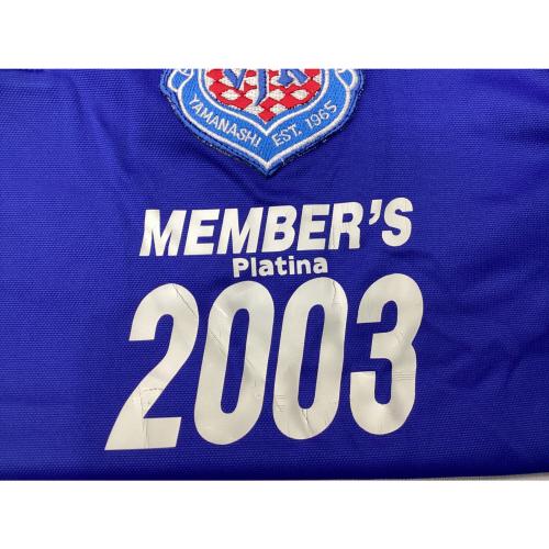 ヴァンフォーレ甲府 (ヴァンフォーレ) サッカーユニフォーム 2003シーズンホーム MEMBER'S Platina 2003 SIZE 0 ブルーxレッド