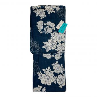 Scena 浴衣　レディース　花柄　ネイビー　和装