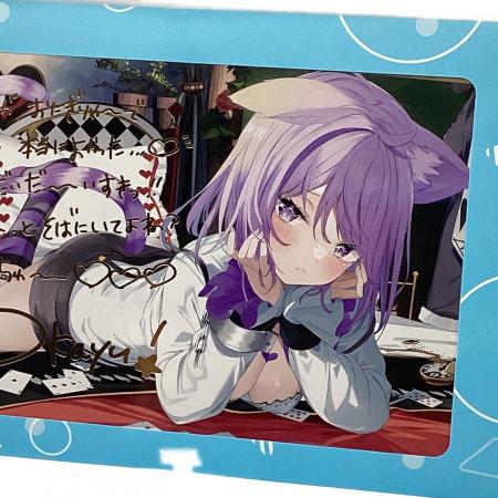 □ホロライブ (ホロライブ) 猫又おかゆ 複製サイン入りポストカード