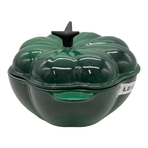 LE CREUSET (ルクルーゼ) 両手鍋 25038 22㎝ カクタスグリーン パンプキンココット