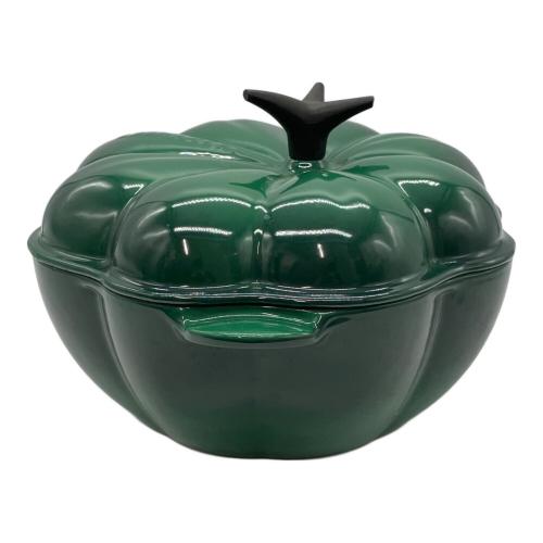 LE CREUSET (ルクルーゼ) 両手鍋 25038 22㎝ カクタスグリーン パンプキンココット