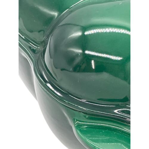 LE CREUSET (ルクルーゼ) 両手鍋 25038 22㎝ カクタスグリーン パンプキンココット