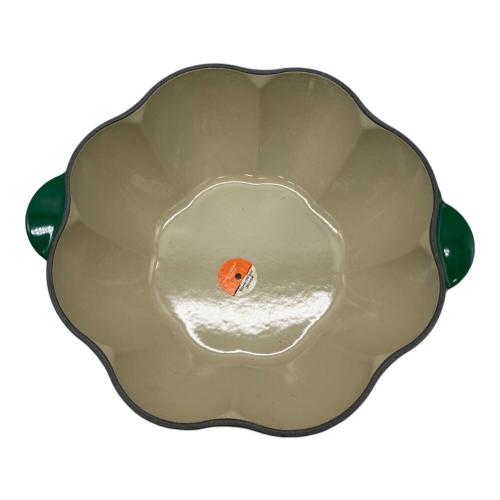 LE CREUSET (ルクルーゼ) 両手鍋 25038 22㎝ カクタスグリーン パンプキンココット