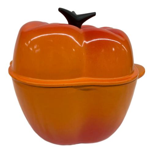 LE CREUSET (ルクルーゼ) 両手鍋 25119 18cm オレンジ パプリカココット
