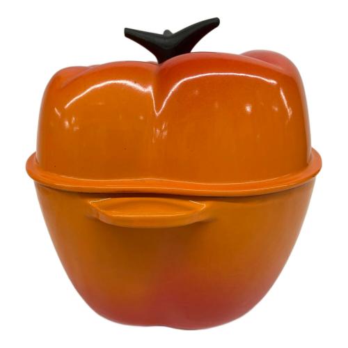 LE CREUSET (ルクルーゼ) 両手鍋 25119 18cm オレンジ パプリカココット