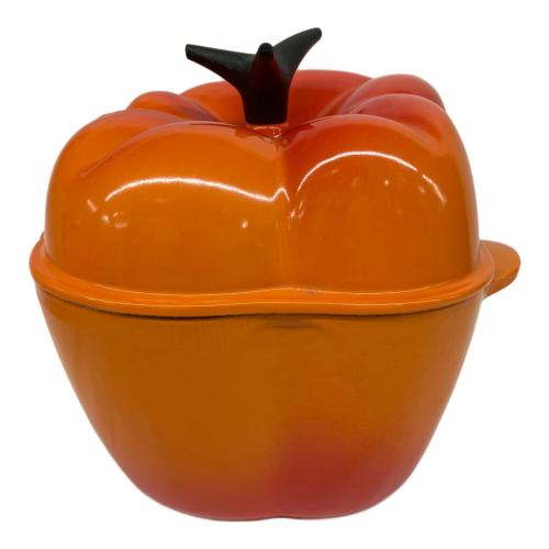 LE CREUSET (ルクルーゼ) 両手鍋 25119 18cm オレンジ パプリカココット