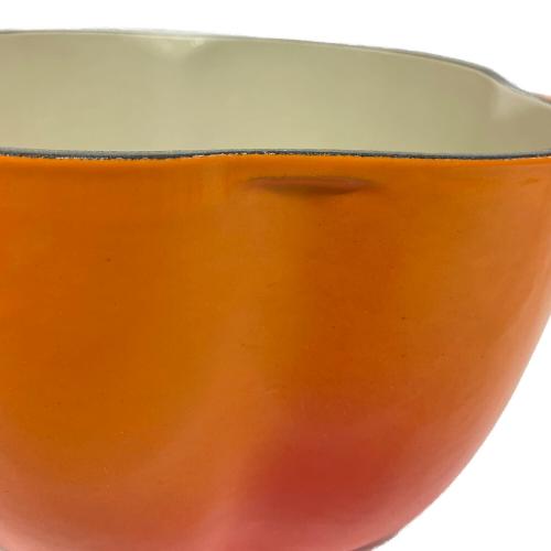 LE CREUSET (ルクルーゼ) 両手鍋 25119 18cm オレンジ パプリカココット