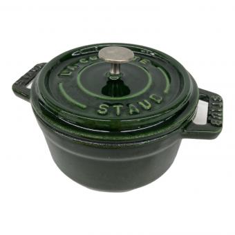 Staub (ストウブ) ココットラウンド 40509-804 10cm バジルグリーン
