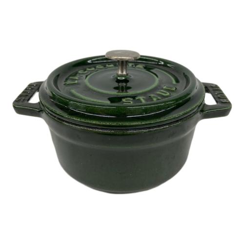 Staub (ストウブ) ココットラウンド 40509-804 10cm バジルグリーン