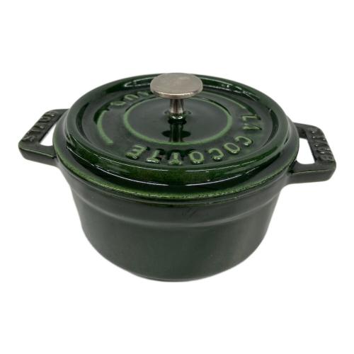 Staub (ストウブ) ココットラウンド 40509-804 10cm バジルグリーン