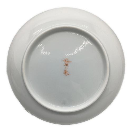 深川製磁 (フカガワセイジ) 取皿揃え 寿赤絵